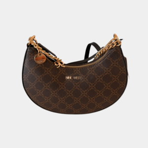 the "monaco" monogram crescent bag by nine west